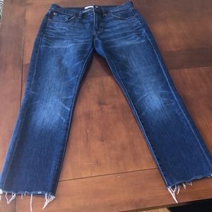 Madewell Slim boy jeans. Raw hem edition